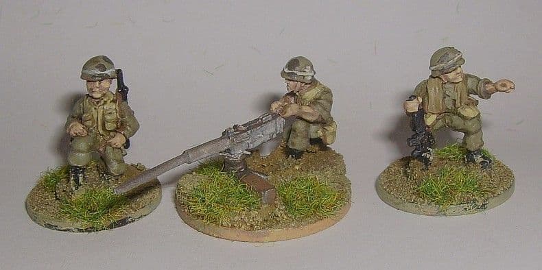 V-US13 20mm US Army Browning 0.50 Cal MG & 3 Crew Old
