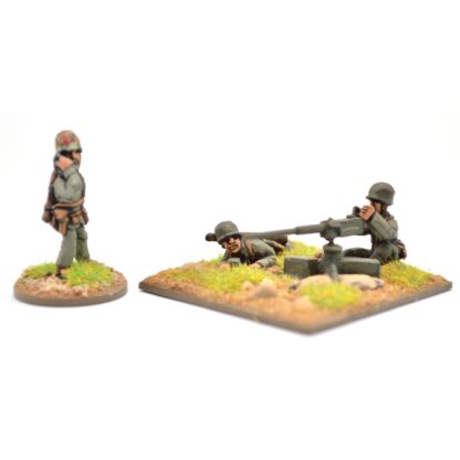 W-AM11 20mm WWII American Marine 0.50 cal M2 MG & 3 Crew