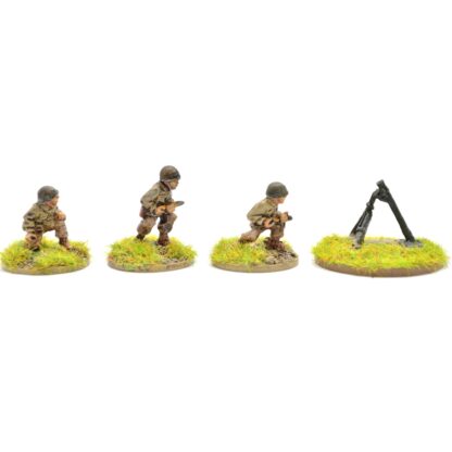 W-AP11 20mm WWII American Airborne M1 81mm Mortar & 3 Crew
