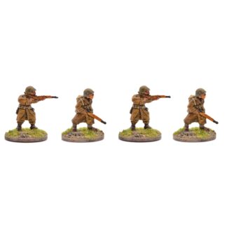 W-AP3 WWII American Airborne Infantry with M1 Rifle in Greatcoats