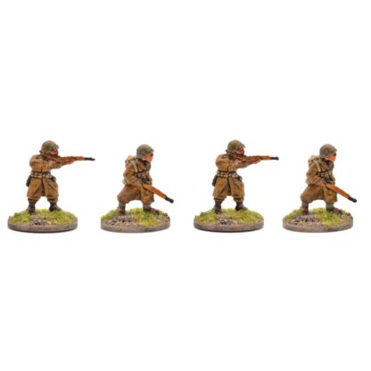 W-AP3 WWII American Airborne Infantry with M1 Rifle in Greatcoats
