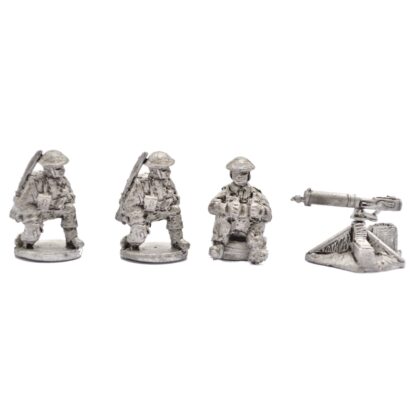 W-B11 20mm WWII British Infantry Vickers MMG & 3 Crew