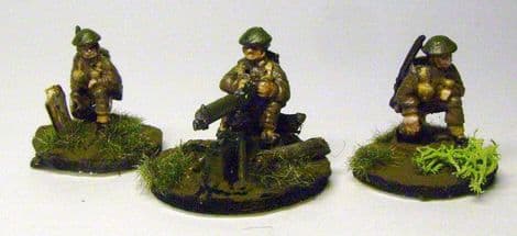 W-B11 20mm WWII British Infantry Vickers MMG & 3 Crew Old