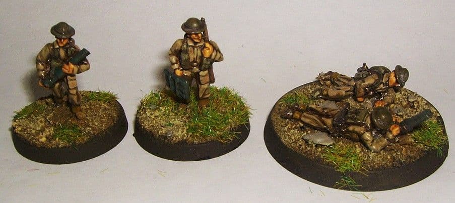 W-B12 20mm WWII British Infantry 2-inch Mortar Teams Old