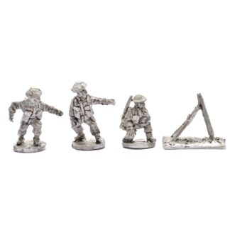 W-B9 20mm WWII British Infantry 3-inch Mortar & 3 Crew