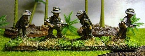 W-BE4 20mm WWII British Chindit Bren Gun Teams Old