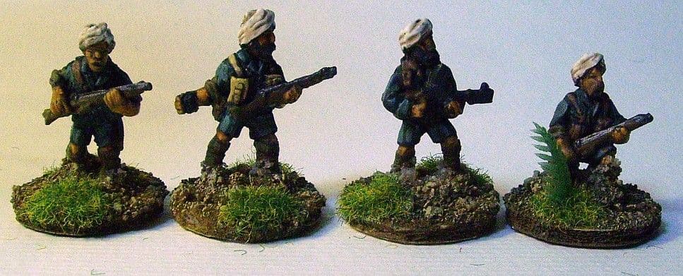 W-BE7 20mm WWII Sikh Riflemen including Bren Old