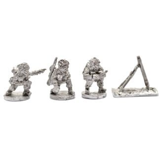 W-BP11 20mm WWII British Paras with 3-inch Mortar & Crew in Steel Helmets