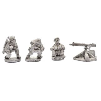 W-BP9 20mm WWII British Paras with Vickers MMG & 3 Crew in Berets