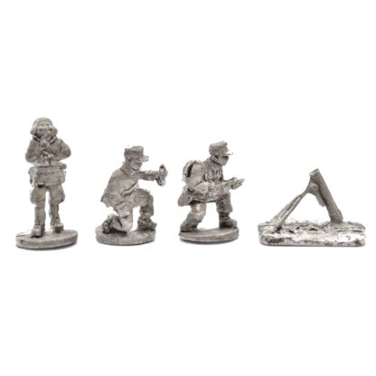 W-G21 20mm WWII German 81mm Lightweight Mortar & 3 Crew