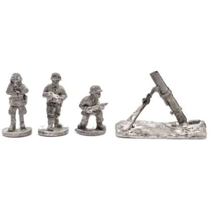 W-G23 20mm WWII German 120mm Mortar & 3 Crew