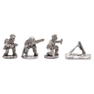 W-GP10 20mm WWII German Para 81mm Lightweight Mortar & 3 Crew