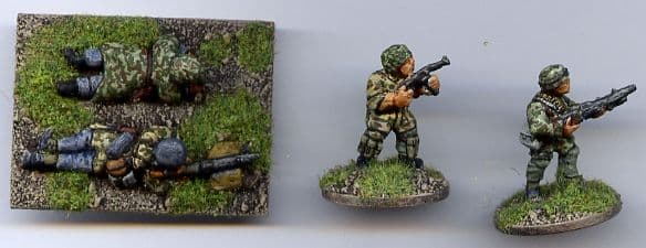 W-GP6 20mm WWII German Para MG42 Teams Old