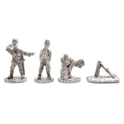 W-JA12 20mm WWII Japanese Type 99 81mm Mortar & 3 Crew