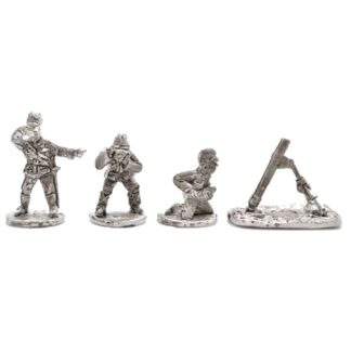 W-JA13 20mm WWII Japanese Type M97 81mm Mortar & 3 Crew
