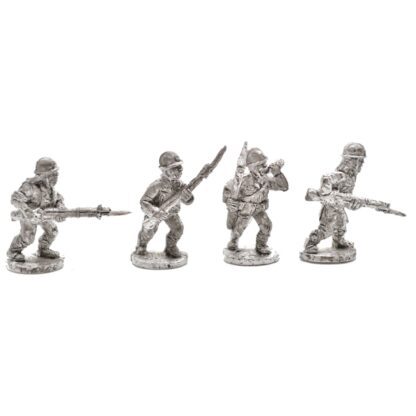 W-JA6 20mm WWII Japanese Riflemen Charging