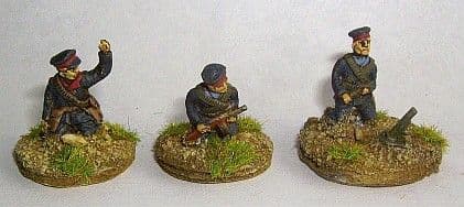 W-RS8 20mm WWII Soviet Naval 50mm Mortar & 3 Crew Old