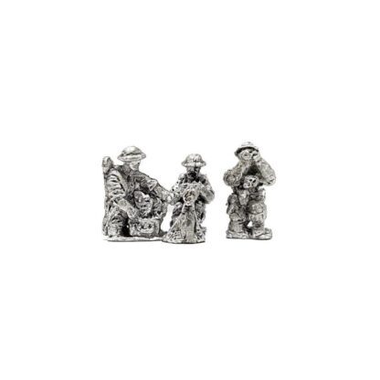 WB14 15mm WWII British Infantry Vickers HMGs & Crews in Steel Helmet