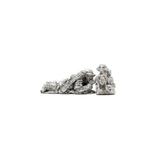WB16 15mm WWII British Infantry Boys Anti-Tank Rifles in Steel Helmet