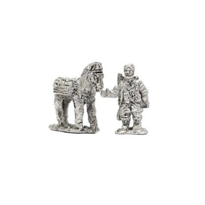 WB22 15mm WWII Indian Pack Mules & Drivers in Turban