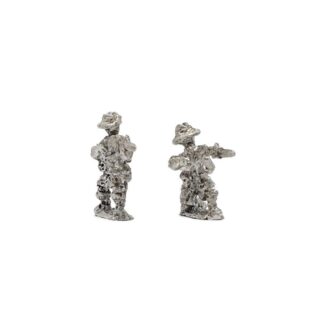 WB29 15mm WWII Australian Infantry Firing in Bush Hats