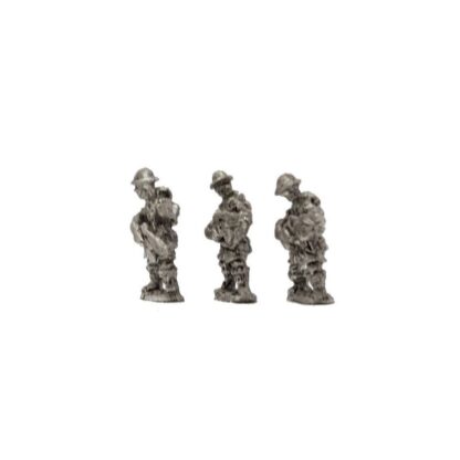 WB6 15mm WWII British Infantry NCOs with Stens & Tommy Guns in Steel Helmet