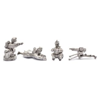 WWI Belgian Maxim Machine Gun with 3 Carabineer Crew