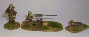 W-AM11 20mm WWII American Marine 0.50 cal M2 MG & 3 Crew Old