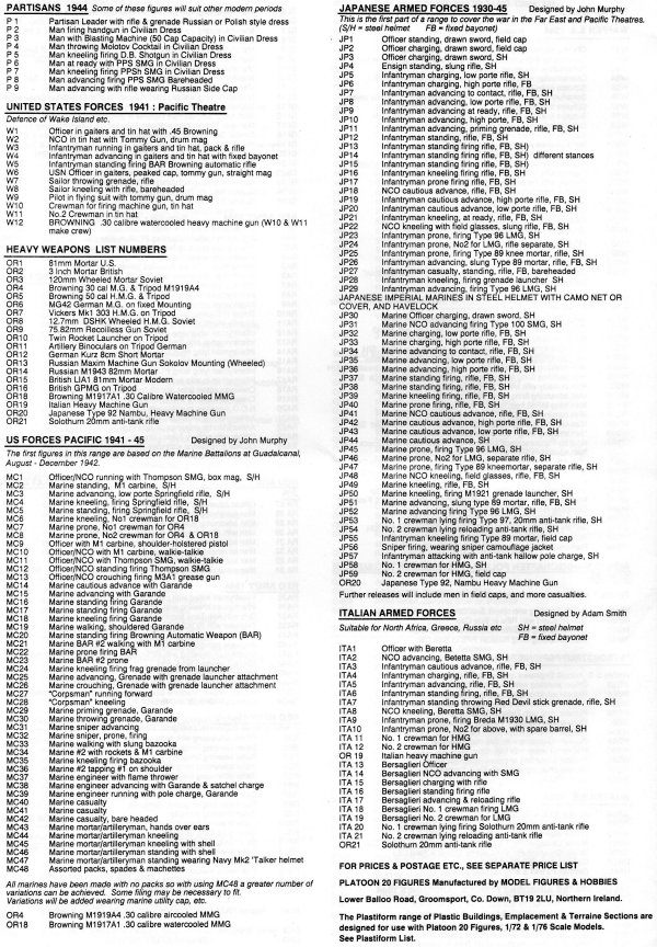 Platoon 20 Catalogue 1996 Page 8