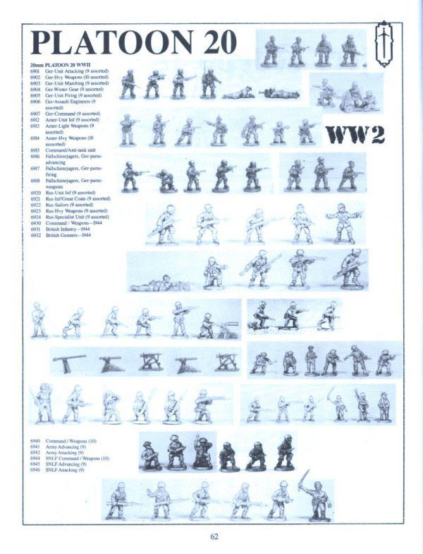 Rafm Platoon 20 Catalogue 1994 Page 3