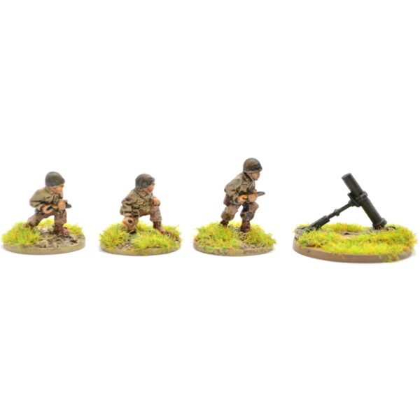 W-AP12 20mm WWII American Airborne M2 4.2 Mortar & 3 Crew