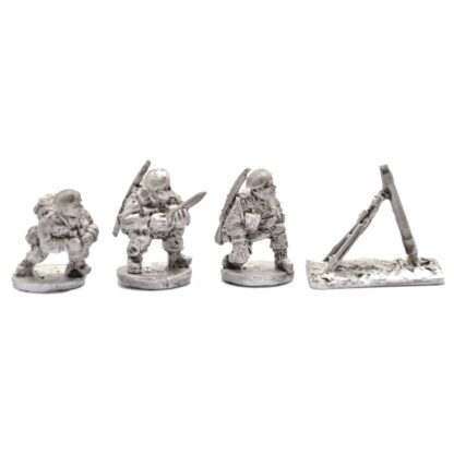 W-BP11a 20mm WWII British Paras with 3-inch Mortar & Crew in Berets