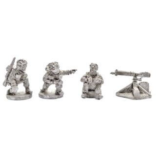 W-BP9a 20mm WWII British Paras with Vickers MMG & 3 Crew in Steel Helmets