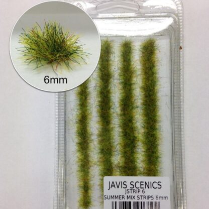 Javis JSTRIP6 Summer Mix Static Grass Strips - 6mm