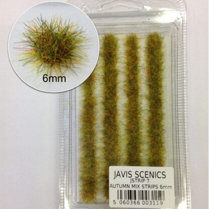 Javis JSTRIP7 Autumn Mix Static Grass Strips - 6mm