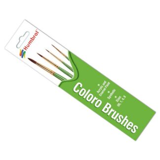 Humbrol AG4050 Coloro Brush Pack 00, 1, 4, 8