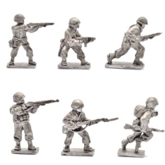 DDG2 20mm WWII American Infantry with Rifles & SMG Washed