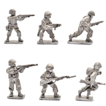DDG2 20mm WWII American Infantry with Rifles & SMG Washed