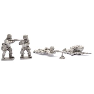 DDF3 20mm WWII German Para MG42 Teams Washed