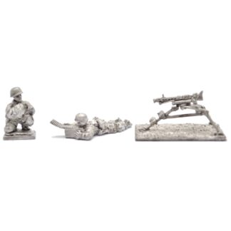 DDF4 20mm WWII German Para Fixed-Mount MG42 & Crew Washed