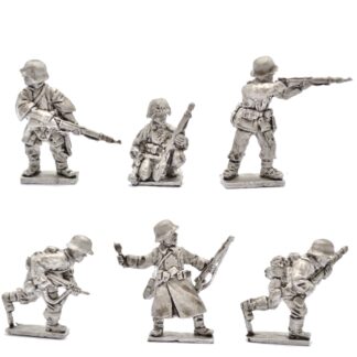 DDW1 20mm WWII German Riflemen & MP40 Washed