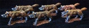 FT4 15mm Fantasy Dire Wolves Old