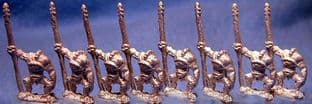 FT25 15mm Fantasy Blemmyes with Spears Old