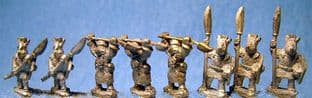 FT32 15mm Fantasy Rhinomen with Halberdiers Old