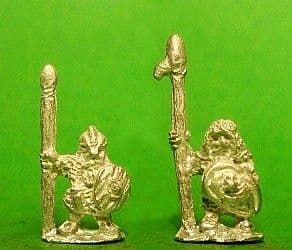 FT61 15mm Fantasy Dwarven Militia with Spears & Shields Old