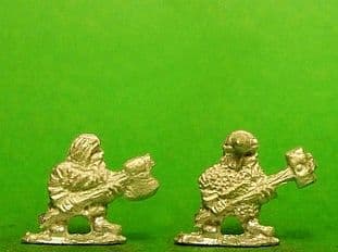 FT62 15mm Fantasy Dwarven Militia with Axes & Warhammers Old