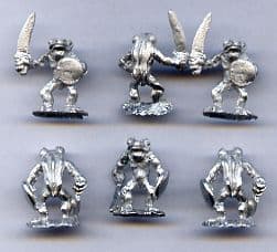 FT69 15mm Fantasy Frog Folk with Swords Old