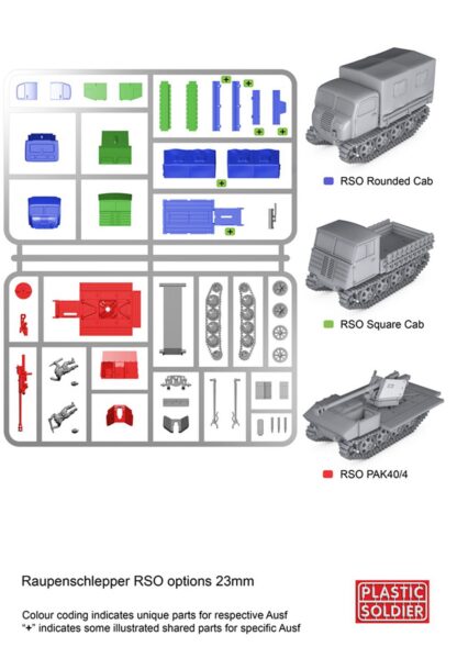 WW2G20005 1/72nd German Pak 40 and Raupenschlepper Tractor Options