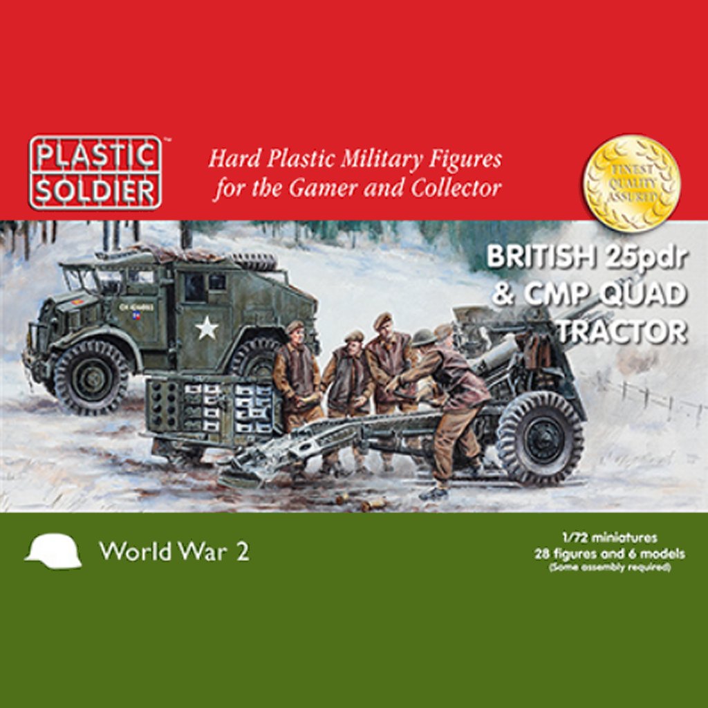 WW2G20007 1/72nd British 25pdr & CMP Quad Tractor