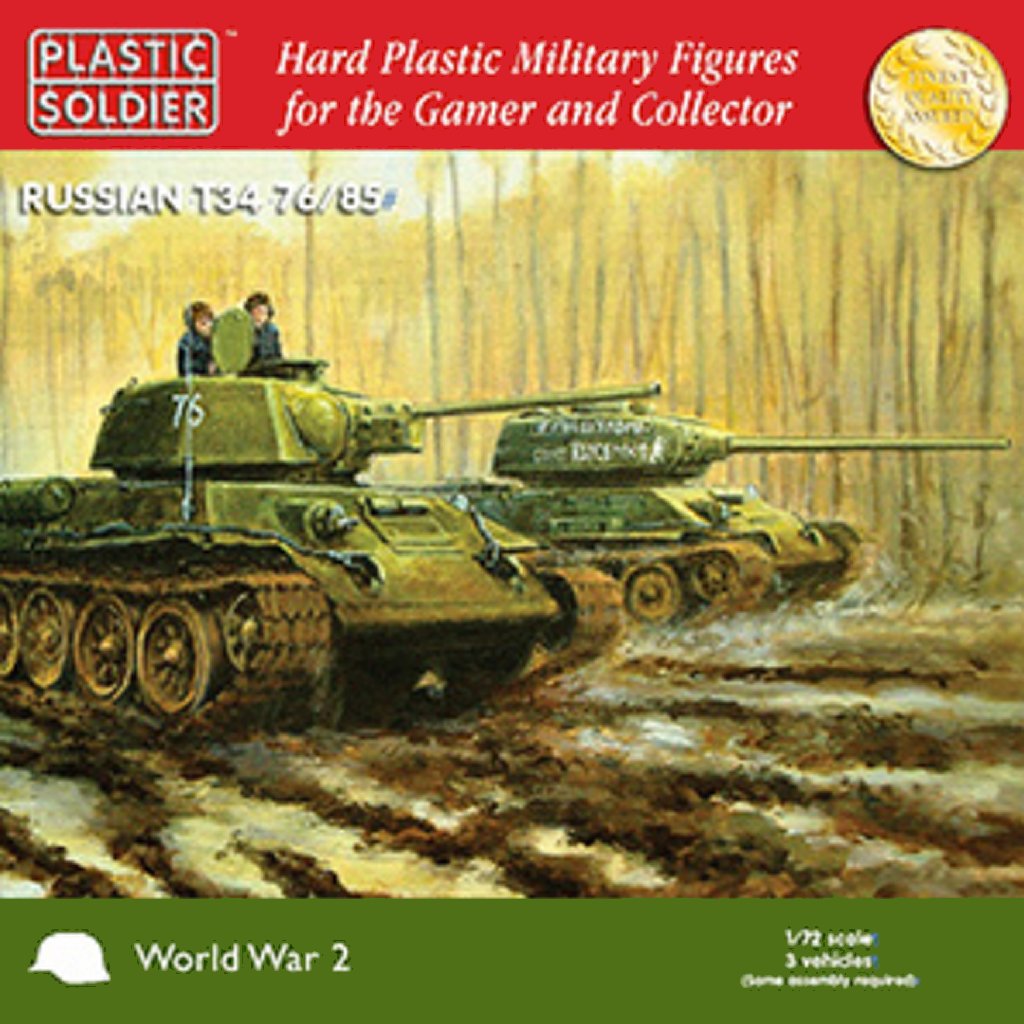 WW2V20001 1/72nd Soviet T-34 76/85 Tank